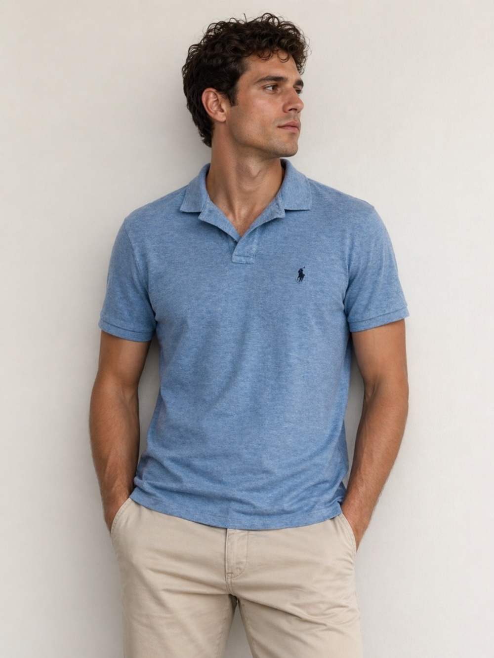 Polo Ralph Lauren Light Blue Polo Shirt | Size Medium | Classic Fit